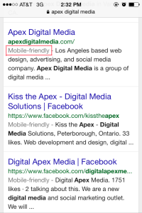 ApexDigitalMedia.com is Mobile Friendly.