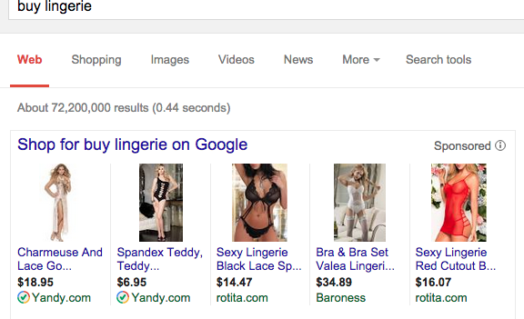 google-lingerie-product-ads
